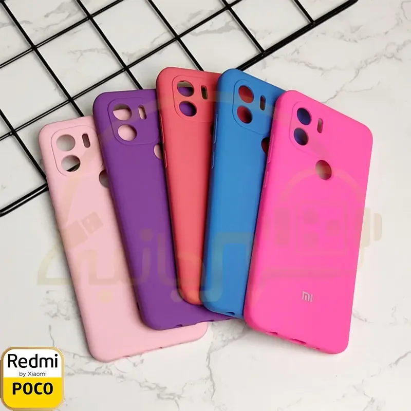 قاب سیلیکونی اورجینال پاک کنی Xiaomi Redmi A۱+ , A۲+ ۴G کاور اصلی شیائومی POCO C۵۰ , C۵۱