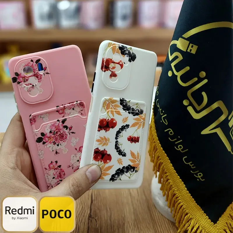 قاب سیلیکونی AAA طرح گل Xiaomi Poco F۳ ۵G محافظ لنزدار جاکارتی خور Xiaomi Redmi K۴۰ Pro ۵G