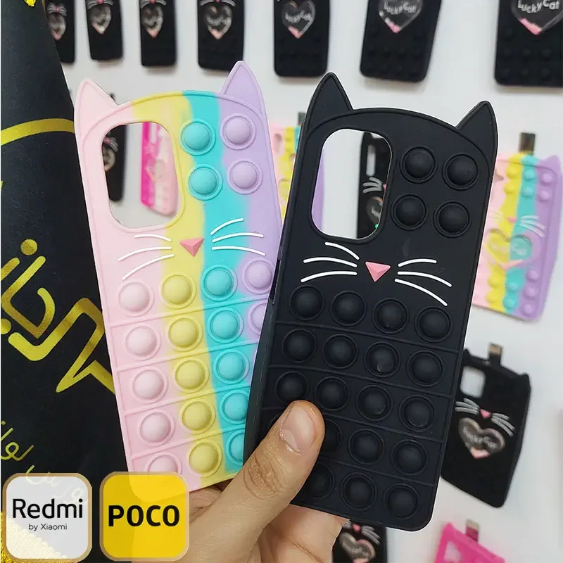 قاب پاپیت گربه ای Xiaomi Poco F3 5G کاور سیلیکونی اورجینال شیائومی Xiaomi Redmi K40 Pro 5G