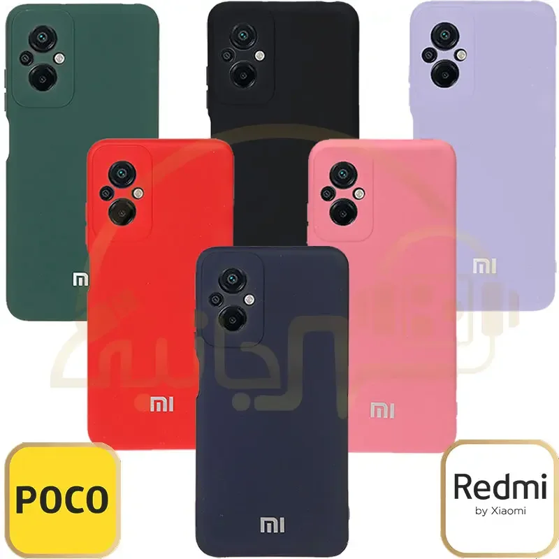 قاب نیو سیلیکون محافظ لنزدار مدل Xiaomi Poco M۵ ۴G کاور شیائومی پوکو ام۵ فورجی