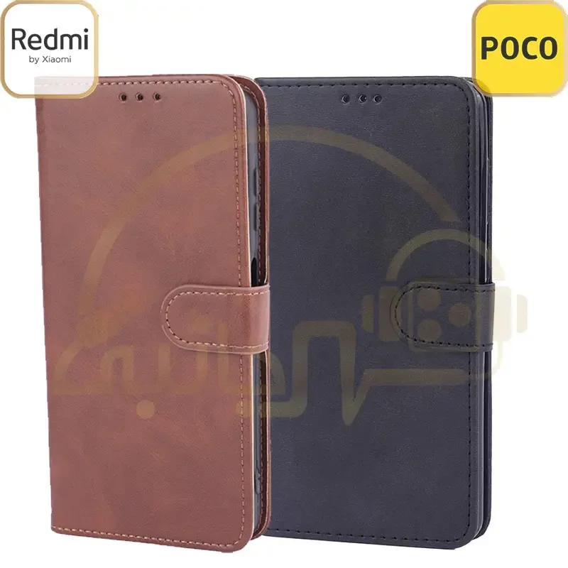 کیف موبایل کلاسوری مگنتی درجه یک مدل Xiaomi Poco M5 4G کاور شیائومی Note 11R کیف مغناطیسی Poco M4 5G
