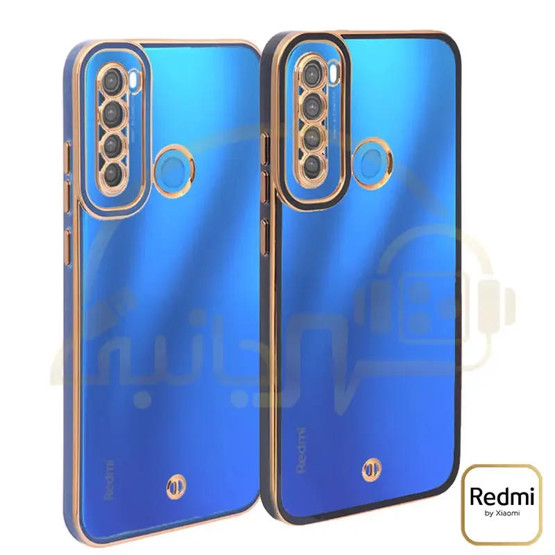 قاب الکتروپلیتینگ محافظ لنزدار Xiaomi Redmi Note ۸ ۴G کاور شفاف دور طلایی شیائومی ردمی نوت ۸