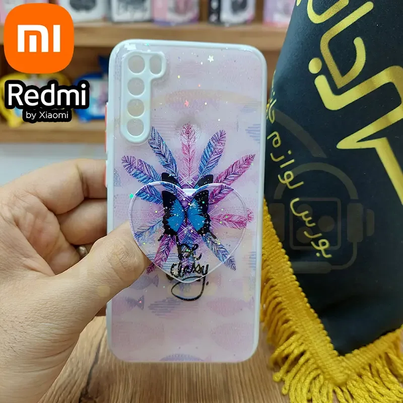 قاب IMD پاپ سوکت دار Xiaomi Redmi Note ۸ ۴G کاور شاین محافظ لنز دار ردمی نوت ۸