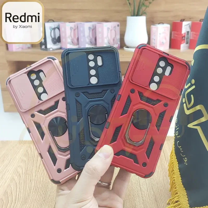 قاب ضد ضربه بتمن محافظ لنزدار کشویی Xiaomi Redmi Note ۸ Pro ۴G کاور ضد ضربه بتمنی رباتی نوت ۸ پرو