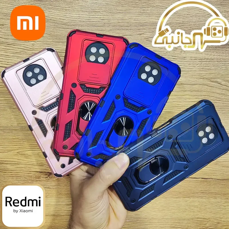 قاب ضد ضربه بتمن محافظ لنزدار کشویی Xiaomi Redmi Note ۹T ۵G | کاور بتمنی رباتی ردمی نوت ۹ فایوجی