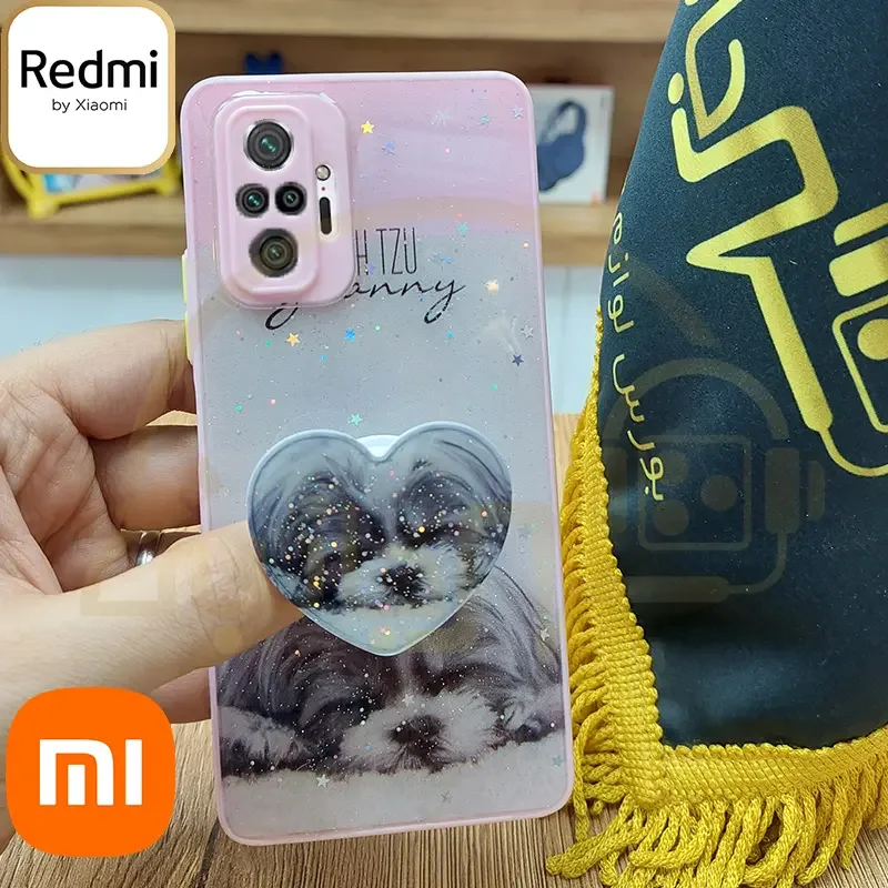 قاب IMD پاپ سوکت دار Xiaomi Redmi Note ۱۰ Pro ۴G / Redmi Note ۱۰ Pro Max کاور شاین محافظ لنز دار