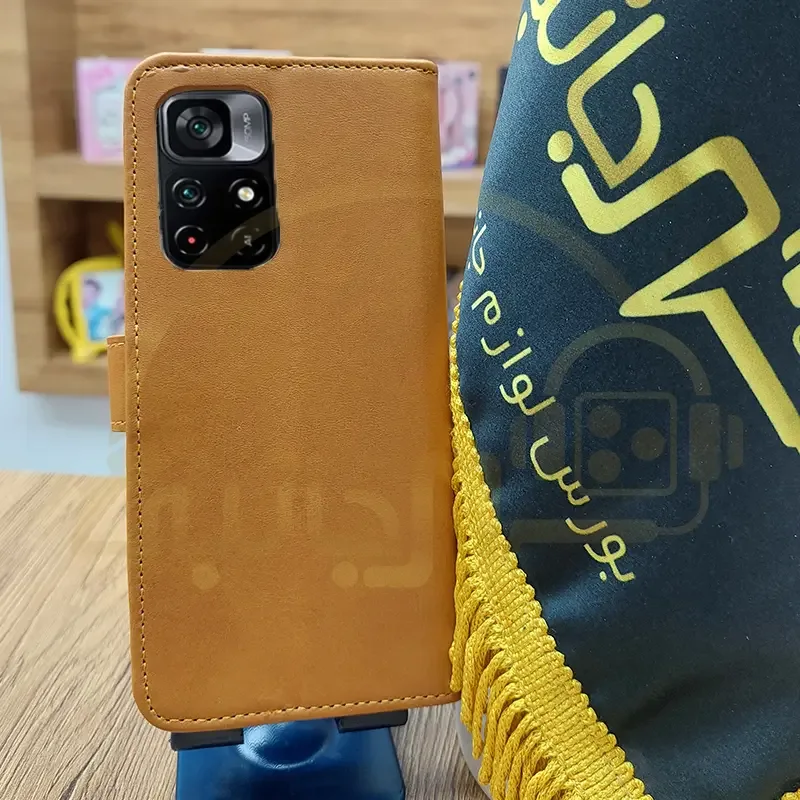 کیف چرمی موبایل مگنتی Xiaomi Redmi Note ۱۱S ۵G / Note ۱۱ ۵G / Poco M۴ PRO ۵G