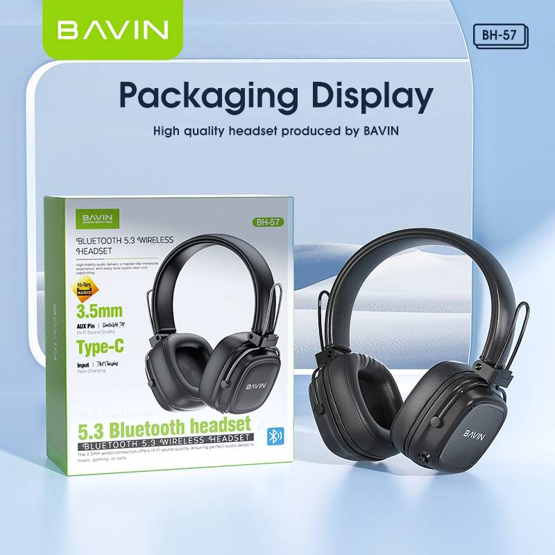 هدفون بلوتوث هدست بی سیم BAVIN مدل BH-۵۷