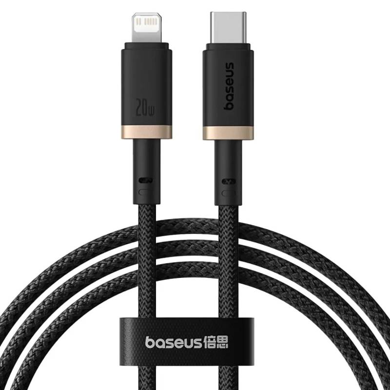 کابل شارژ PD فست Baseus Type-C to Lightning Dura CB00123 20W - مشکی | شارژ سریع آیفون