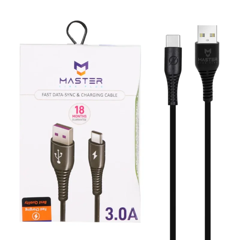 کابل شارژ فست تایپ سی MASTER Type-C مدل ETM 003