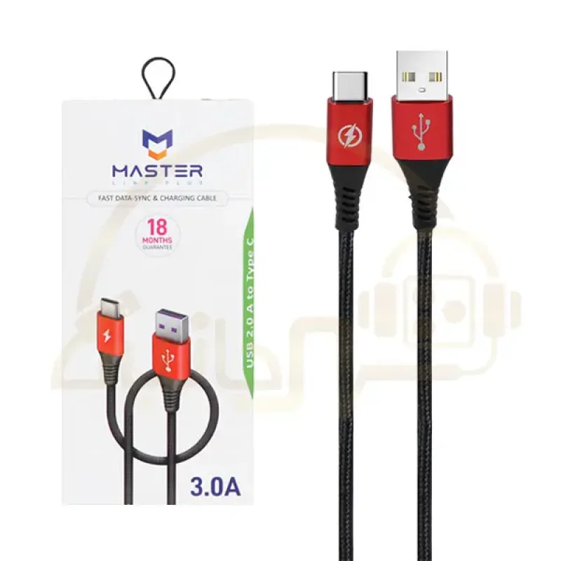 کابل شارژ کنفی سوپر فست تایپ سی MASTER Type-C مدل ETM 003
