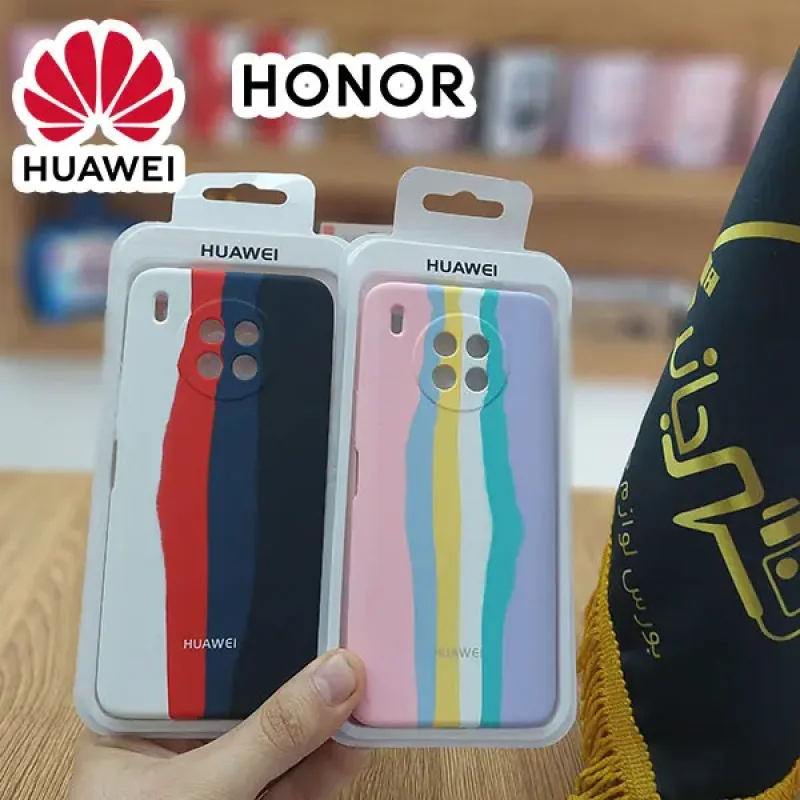 قاب سیلیکونی رنگین کمانی اصل مدل Huawei Nova ۸i ۲۰۲۱ Honor ۵۰ Lite  آبرنگی NEN-L۲۲, NEN-LX۱, NEN-LX۳